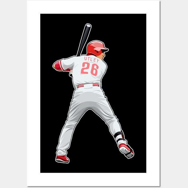 Chase Utley #26 Bats Ready Wall Art by RunAndGow